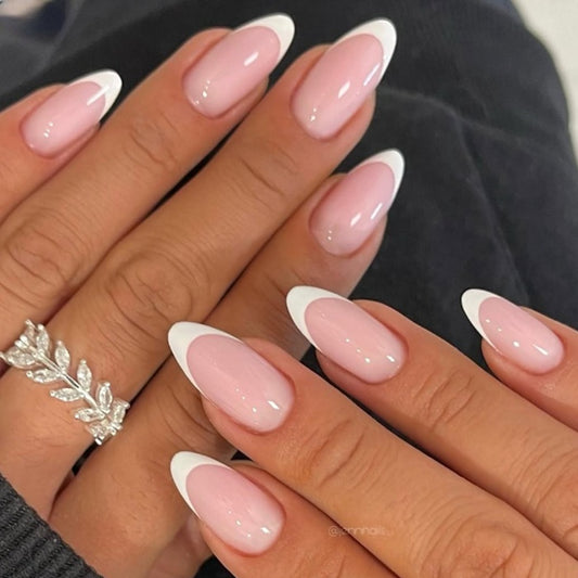 Almond Nail Pink Pure French