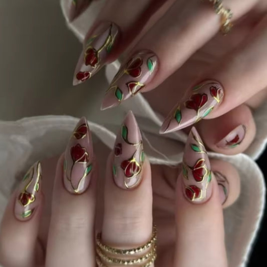 Red Flower Enamel