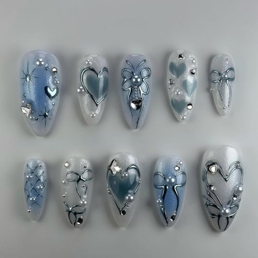 Blue Love Bow