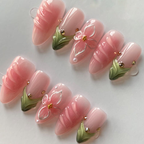 Pink Green Almond