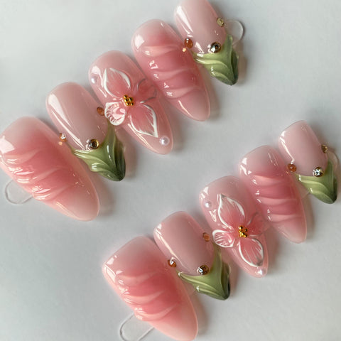 Pink Green Almond