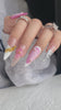 Pink French 3D Nails